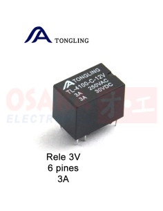 Imagen de Relevo 3V 6 pines 3A TONGLING - vista principal 2