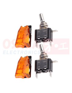 Imagen de Switch Interruptor de Palanca para Carro protector 12V AMARILLO - vista principal 2