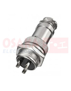Imagen de Conector  metálico GX16 3 pines Juego - vista principal 2