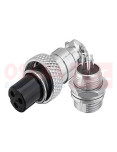 Imagen de Conector  metálico GX16 3 pines Juego - vista principal