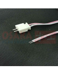Imagen de Conector 2 pines HX2.54mm con cable 30cm Juego - vista ensamblado