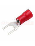 Imagen de Terminal U Roja 5.3mm 16-22AWG - vista lateral Imagen de Terminal U Roja 5.3mm 16-22AWG - vista lateral