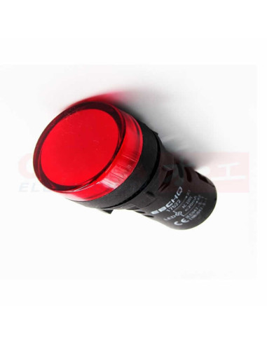 Imagen de Piloto EBC 22mm Rojo 220VAC - vista secundaria