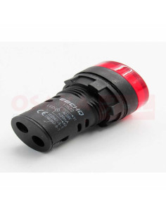 Imagen de Piloto EBC 22mm Rojo 220VAC - vista principal