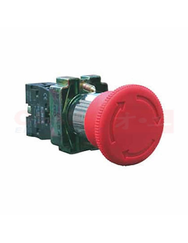Imagen de Pulsador Emergencia 40mm Tipo Hongo Rojo - vista final