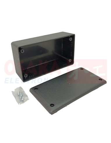 Imagen de Caja plástica para proyectos electrónicos Caja 4 - vista interior con tornillos