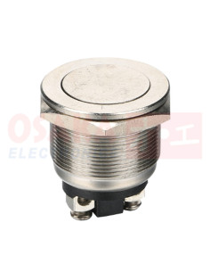 Imagen de Pulsador Metálico Plano Antirrobo 22mm PBS-28B-2P - vista principal