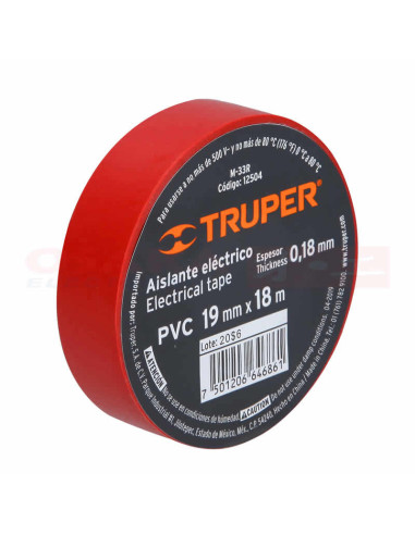 Cinta Aislante PVC 18MTR TRUPER | Osaka Electronics