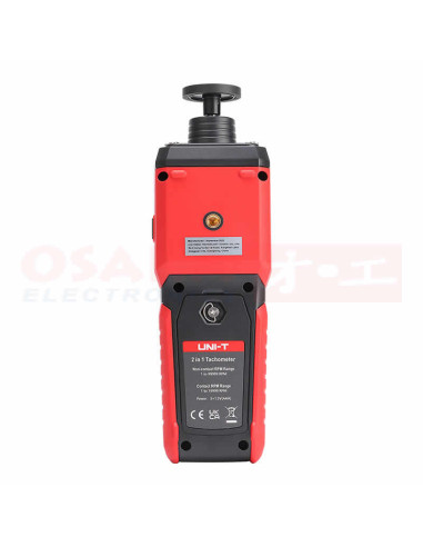 Imagen de Tacómetro 2 en 1 UT372D - vista trasera