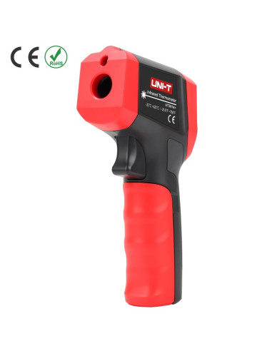 Imagen de Termómetro infrarrojo UT301A+ UNI-T vista frontal izquierda