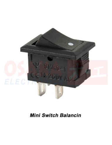 Imagen de Mini Switch Balancín Negro SMRS-101-1 - vista principal