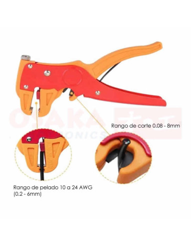 Imagen de Pelacable Ajustable 0.2-6mm UT-8080 - vista secundaria