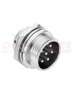 Imagen de Conector Metálico GX16 6 Pines Juego - vista principal