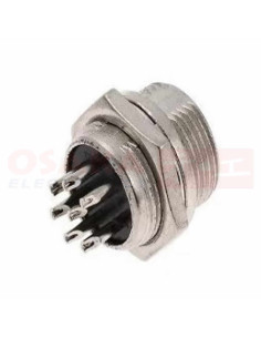 Imagen de Conector Metálico GX16 7 Pines Juego - vista principal