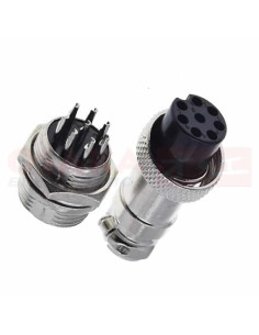 Imagen de Conector Metálico GX16 8 Pines Juego - vista principal