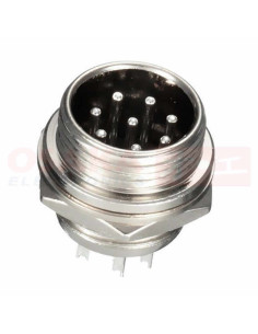 Imagen de Conector Metálico GX16 8 Pines Juego - vista principal 2