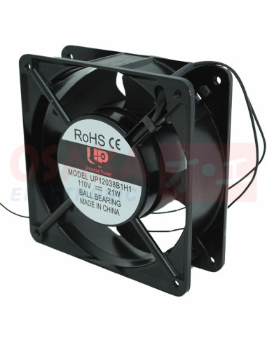 Imagen de Ventilador para Rack Axial Metálico Balinera 4.7” 110V UP - vista frontal