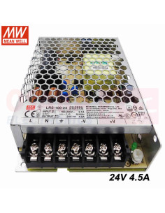 Imagen de Fuente de voltaje Meanwell 24V 4.5A LRS-100-24 - vista principal 2