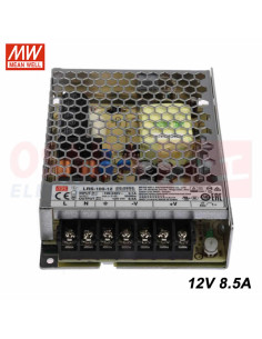 Imagen de Fuente de voltaje Meanwell 12V 8.5A LRS-100-12 - vista principal 2