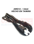 Imagen de Cable Poder AWG14 15A 1.8mtr WELL-SHIN Taiwán - vista principal