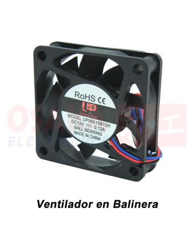 Imagen de Ventilador Axial Balinera UP 60X60X15mm 12VDC - vista principal