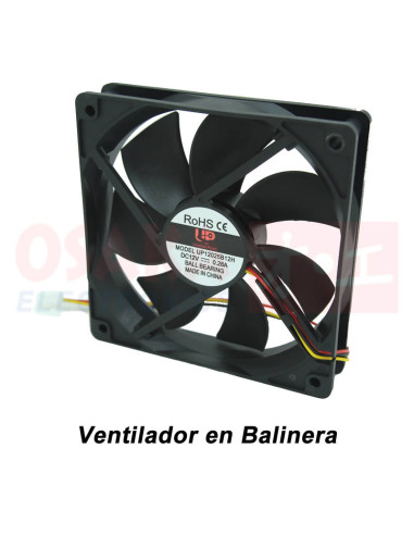 Imagen de Ventilador Axial Balinera UP 120X120X25mm 12VDC - vista frontal