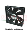 Imagen de Ventilador Axial Balinera UP 120X120X25mm 12VDC - vista frontal Imagen de Ventilador Axial Balinera UP 120X120X25mm 12VDC - vista frontal