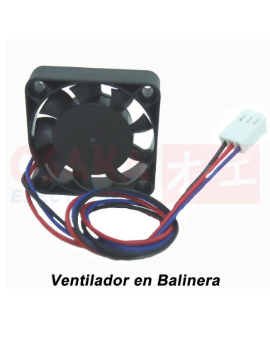 Imagen de Ventilador Axial Balinera UP 40X40X10mm 24VDC - vista atras