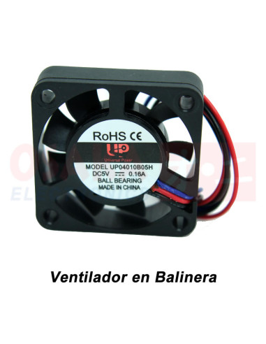 Imagen de Ventilador Axial Balinera UP 40X40X10mm 5VDC - vista frontal