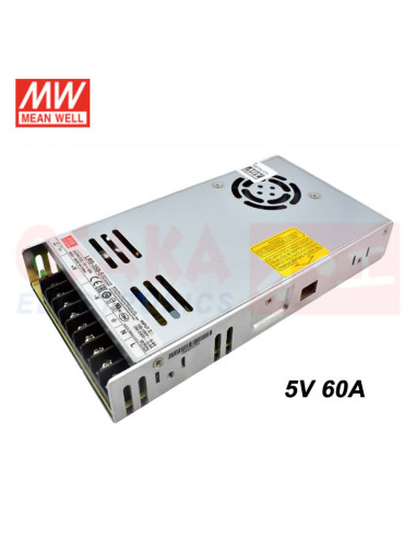 Imagen de Fuente voltaje Meanwell LRS-350-5 5V 60A  - vista superior