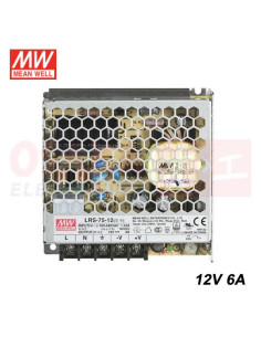 Imagen de Fuente Voltaje Meanwell LRS-75-12 12V 6A - vista principal 2
