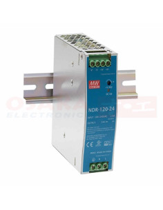 Imagen de Fuente Switchada Riel Meanwell 24V 5A -vista principal