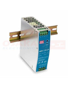 Imagen de Fuente Switchada Riel Meanwell 24V 5A -vista principal 2
