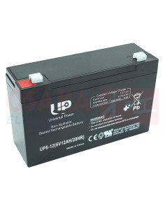 Imagen de Batería Seca AGM 6V 12A UP - vista principal
