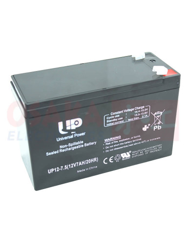 Imagen de Batería Seca AGM 12V 7.5A UP - vista final