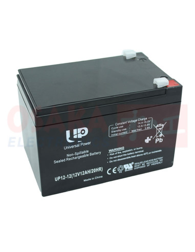 Imagen de Batería Seca AGM 12V 12A UP - vista final