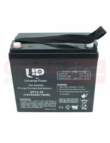 Imagen de Batería Seca GEL 12V 55A UP - vista frontal