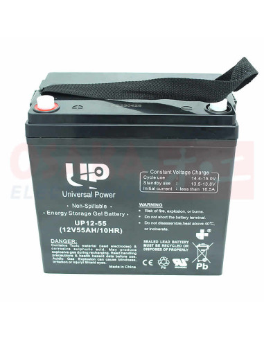Imagen de Batería Seca GEL 12V 55A UP - vista final