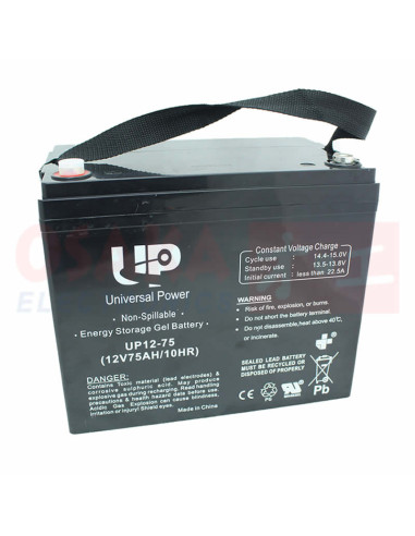 Imagen de Batería Seca GEL 12V 75A UP - vista final