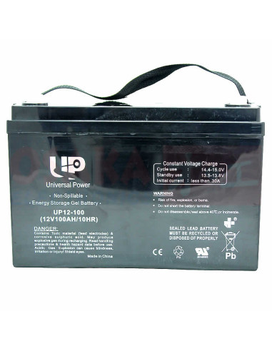 Imagen de Batería Seca GEL 12V 100A UP - vista final