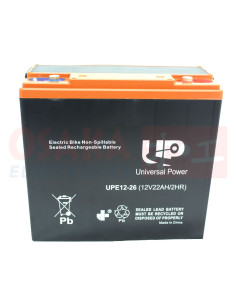 Imagen de Batería GEL para moto eléctrica E-BIKE 12V 26A UP - vista principal 2