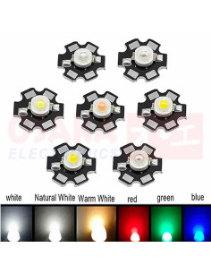 Imagen de LED 1W con disipador - colores varios