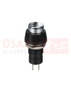 Imagen de Switch Base Redonda 10mm Plateado PBS-20A - vista principal