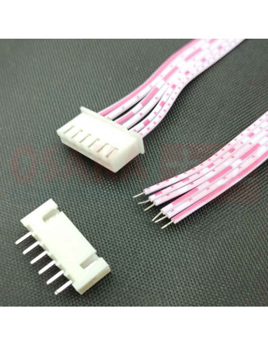 Imagen de Conector 6 pines HX2.54mm con cable 30cm Juego - vista conector