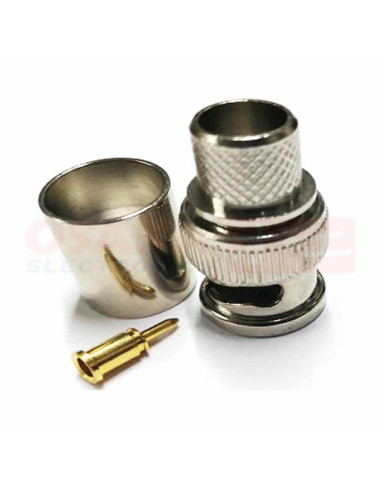 Imagen de Conector BNC X RG8 para Ponchar - vista final