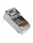 Imagen de Plug RJ45 CAT 6 Metálico - vista frontal Imagen de Plug RJ45 CAT 6 Metálico - vista frontal