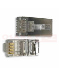 Imagen de Plug RJ45 CAT 6 Metálico - vista final Imagen de Plug RJ45 CAT 6 Metálico - vista final