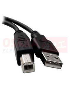 Imagen de Cable USB 2.0 Impresora Tipo A / B Macho 1.8mtr - vista principal 2