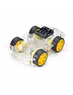 Imagen de Kit Carro Acrílico 4 Ruedas 2 Pisos - vista principal