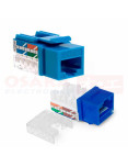 Imagen de Jack RJ45 CAT 6 Azul - vista componentes